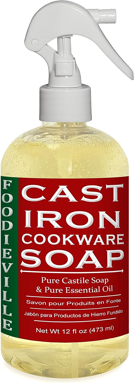 Cast Iron Soap for Cleaning Cast Iron Cookware by Foodieville.
