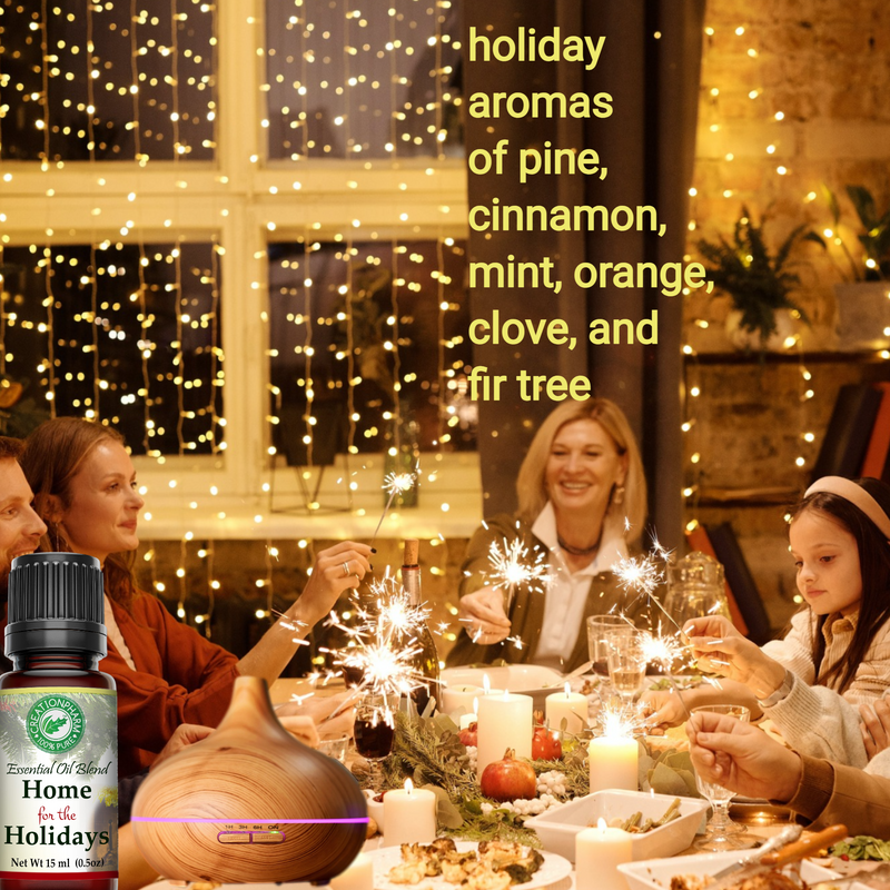 Home for the Holidays Aroma Oil Diffuser Blend 15 ml from Creation Pharm.