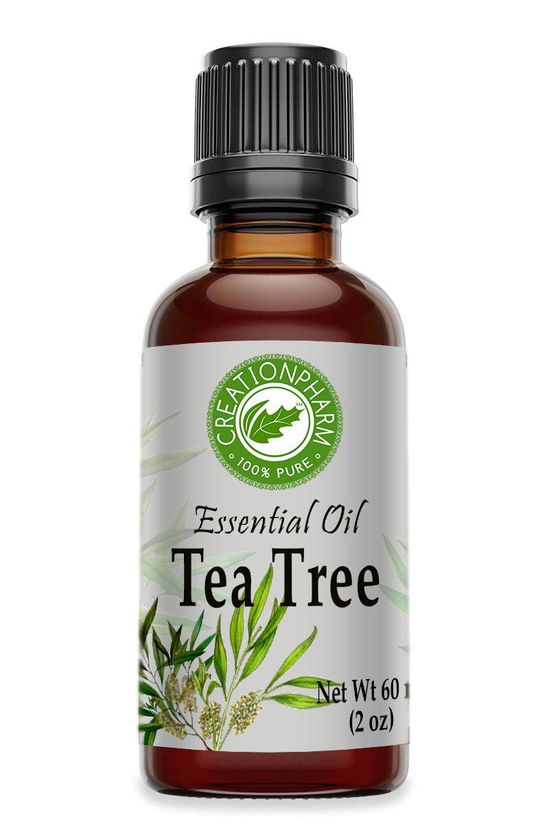 Tea Tree Essential Oil 2 oz -Aceite esencial de árbol de té For Aromatherapy Diffuser DIY Skin Care - Creation Pharm
