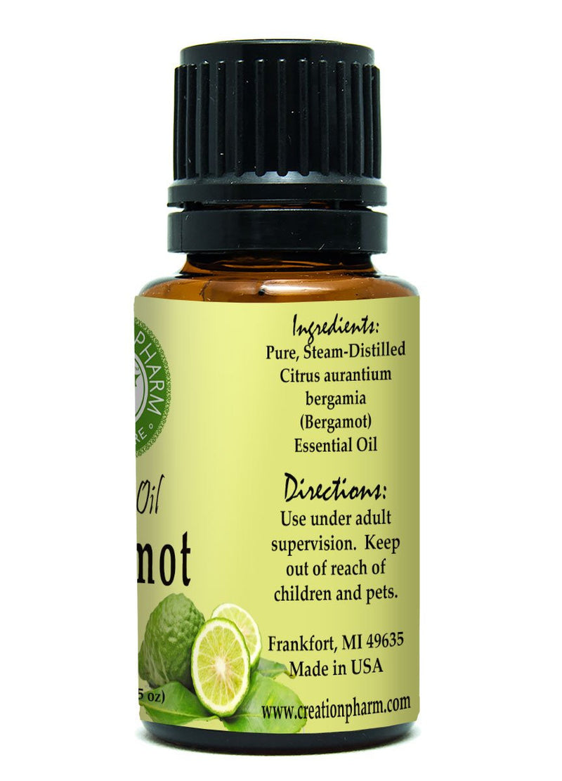 Bergamot Essential Oil -Aceite esencial de bergamota - Bergamot Oil  100% Pure - Creation Pharm