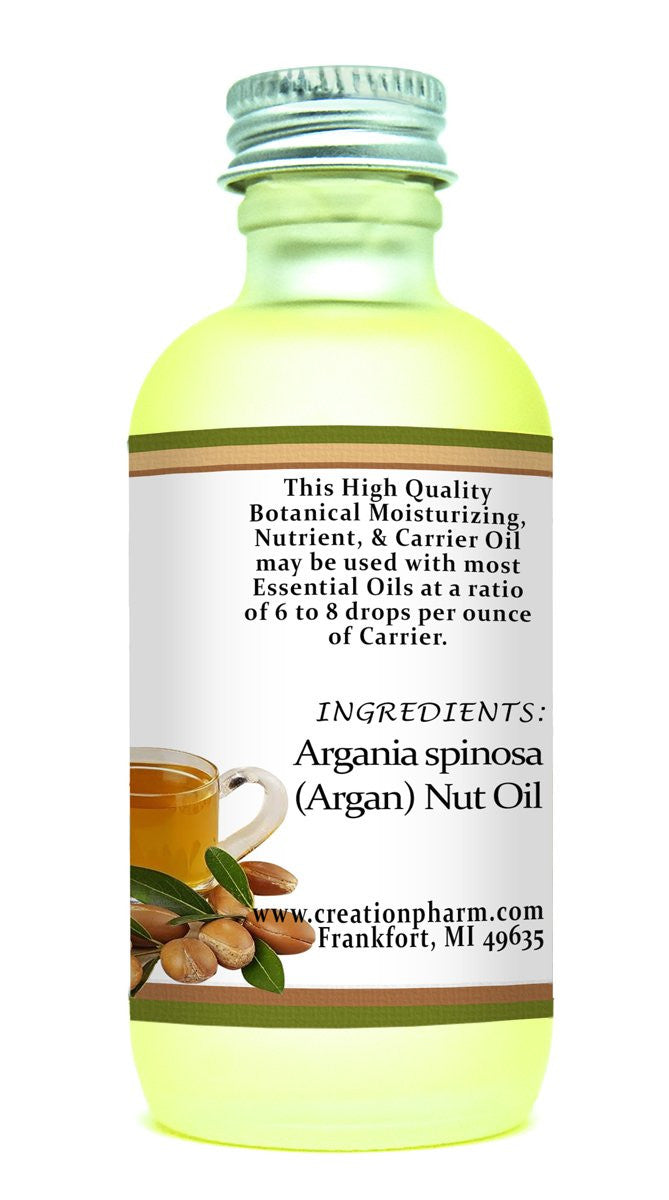 Argan Oil 2 oz - Pure Morroccan Argan Oil from Creation Pharm - Creation Pharm