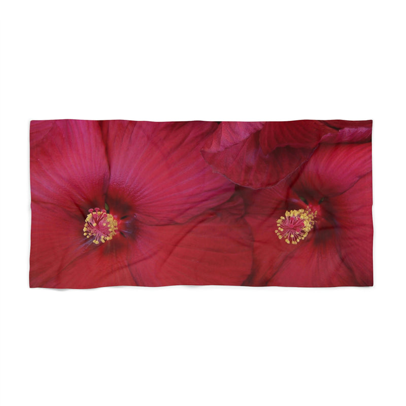 Hibiscus Blossom Beach Towel.