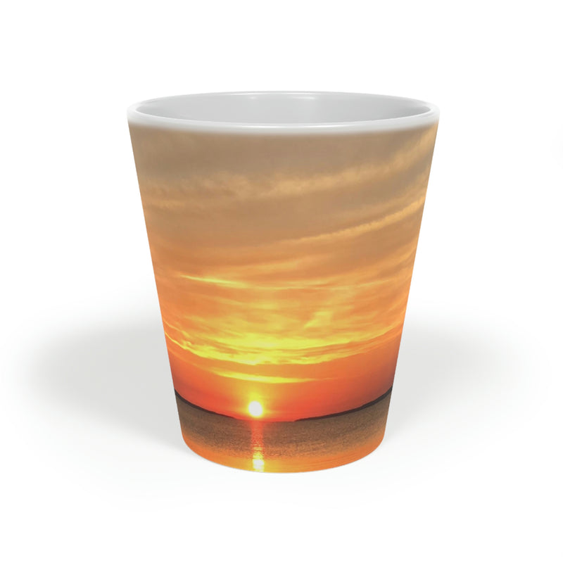 Crystal Lake Sunset Latte Mug, 12oz.