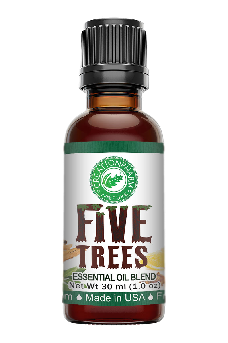 Mélange d'huiles essentielles de cinq arbres 30 ml