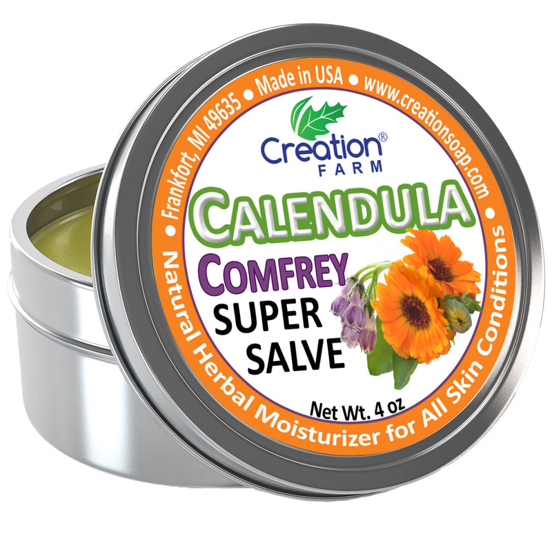 Calendula-Comfrey Salve - Super Salve, Herbal Salve by Creation Farm - Creation Pharm