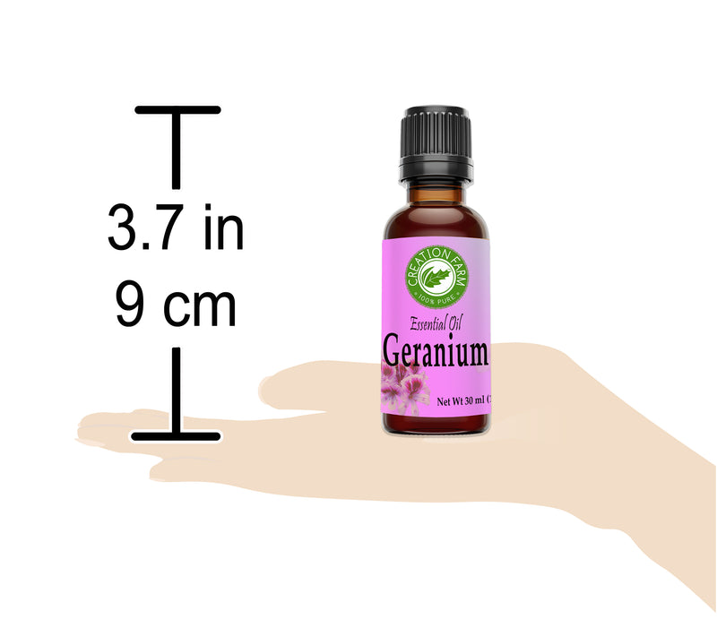 Geranium Essential Oil - 100% Pure - Creation Pharm - Aceite esencial de geranio - Creation Pharm