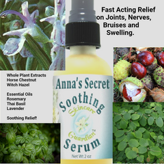 Anna's Secret Soothing Serum 2 oz Suero Calmante de Pierna.