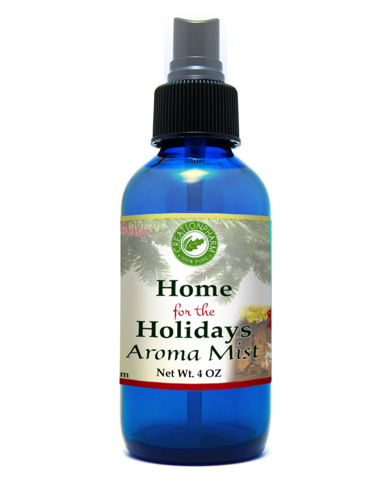 Home For The Holidays Aroma Mist 4oz 100% Pure Essential Oil Mist - Creation Pharm