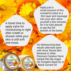 Calendula-Comfrey Salve - Super Salve, Herbal Salve by Creation Farm.