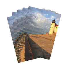 Point Betsie Lighthouse Poker Cards.