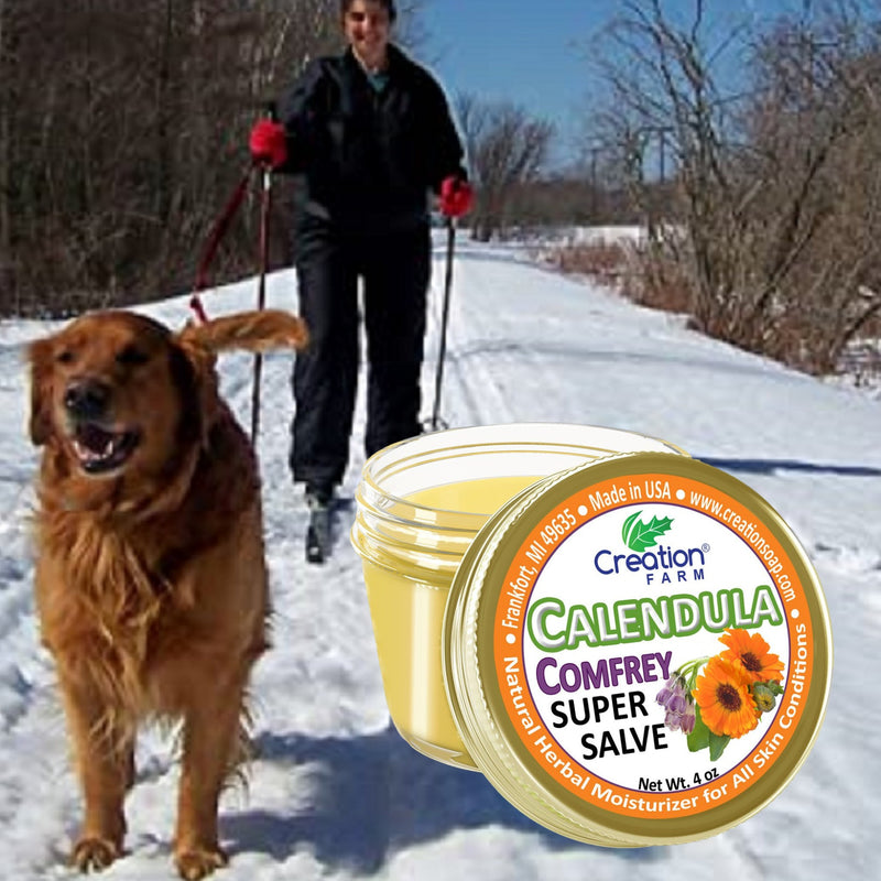 Calendula-Comfrey Salve - Super Salve, Herbal Salve by Creation Farm.