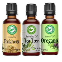Hi Power Trio EO collection- 2 oz each Frankincense, Oregano, Tea Tree